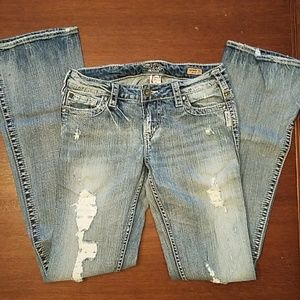 Silver Jeans distressed